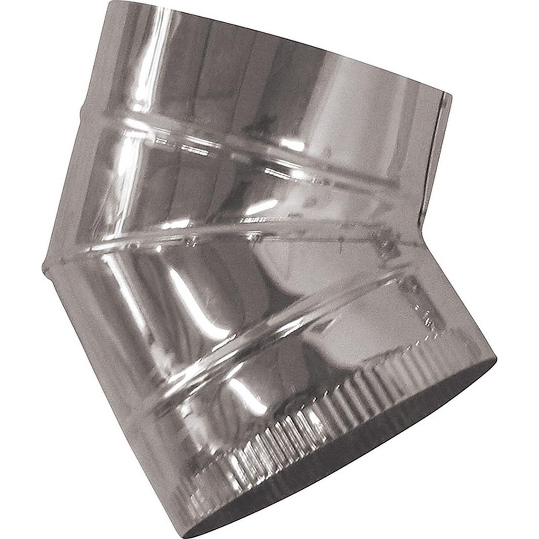 Γωνία Σόμπας Για Μπουρί-Σωλήνα 45Μοιρων Inox Φ120