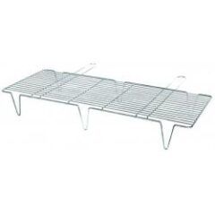 Σχάρα BBQ Συρμάτινη inox με λαβή και πόδια (40 Χ 100 Χ 12 )